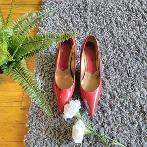 Red Patent Leather Pumps